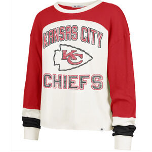 ‘47 Brand Women's Kansas City Chiefs Women’s M 6-10 Long Sleeve Shirt